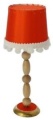 Kahlert Stehlampe Stoffschirm, orange NML