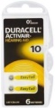 Duracell Activair Hörgeräte-Knopfzelle DA10 6er Blister