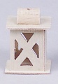 Kahlert Laterne Holz mit Kreuz